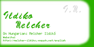 ildiko melcher business card